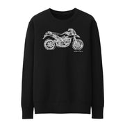 JL Illustration For A Ducati Hypermotard 796 Motorbike Fan Jumper