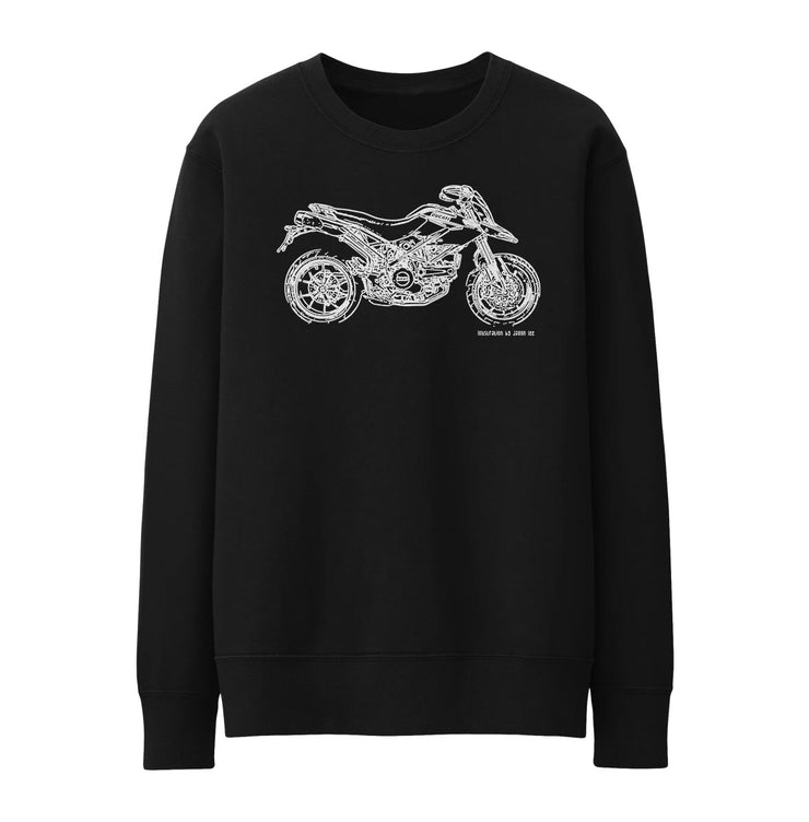 JL Illustration For A Ducati Hypermotard 796 Motorbike Fan Jumper