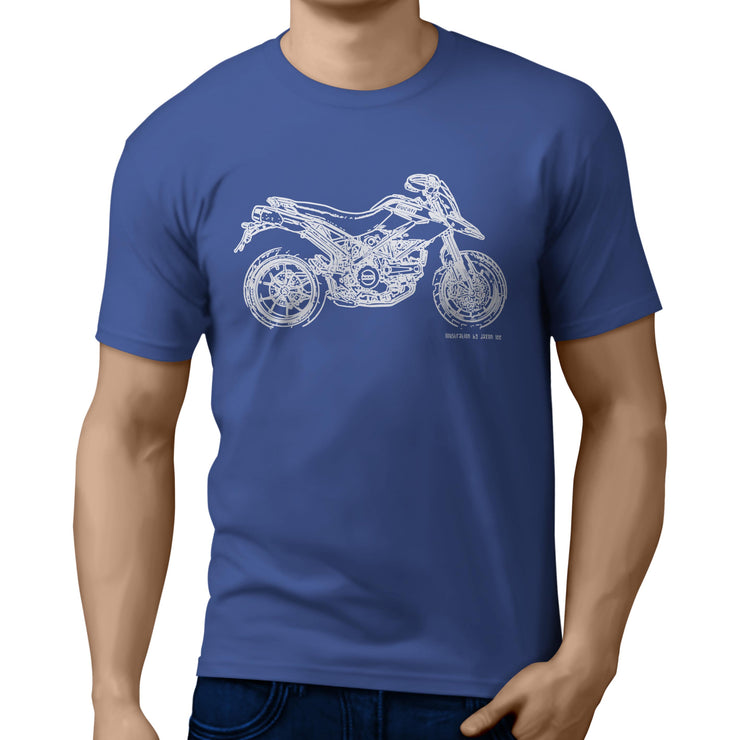 JL Illustration For A Ducati Hypermotard 796 Motorbike Fan T-shirt