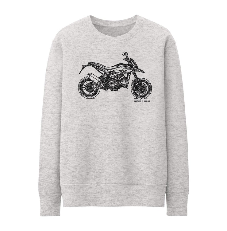 JL Illustration For A Ducati Hypermotard 939SP Motorbike Fan Jumper