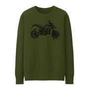 JL Illustration For A Ducati Hypermotard 939SP Motorbike Fan Jumper