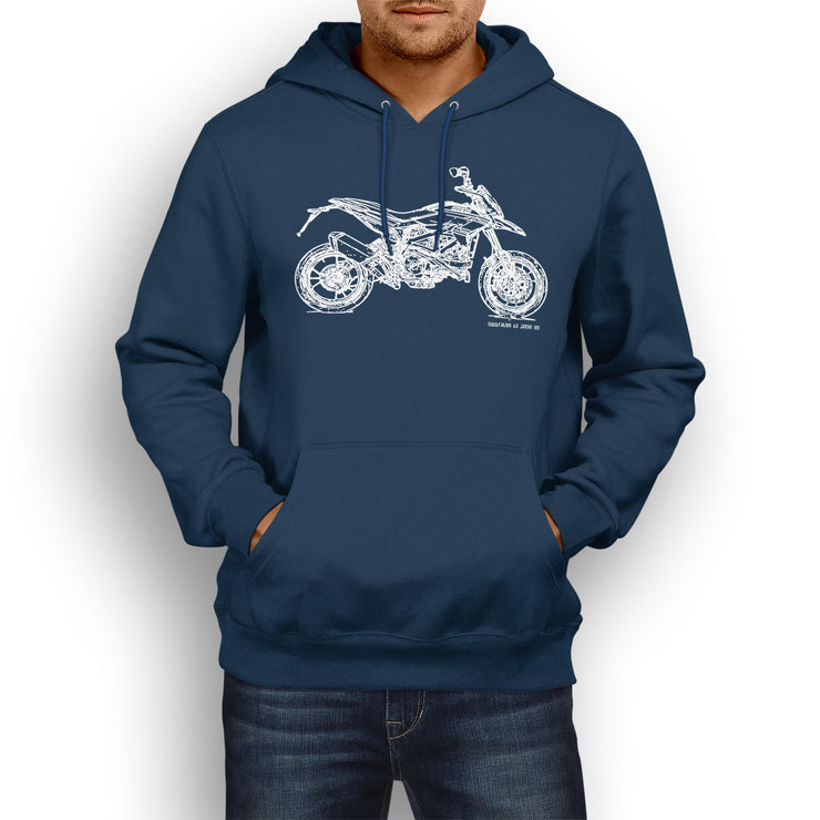 JL Illustration For A Ducati Hypermotard 939SP Motorbike Fan Hoodie