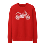 JL Illustration For A Ducati Hypermotard 939 Motorbike Fan Jumper