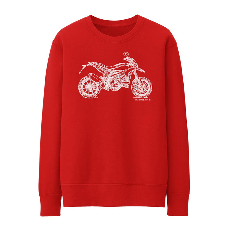 JL Illustration For A Ducati Hypermotard 939 Motorbike Fan Jumper