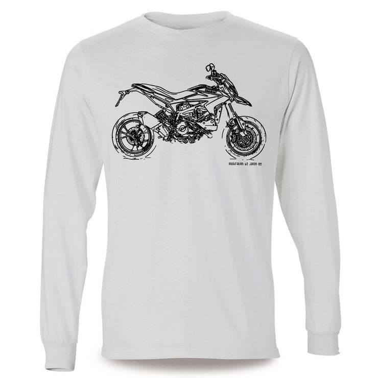 JL Illustration For A Ducati Hypermotard SP 2013 Motorbike Fan LS-Tshirt