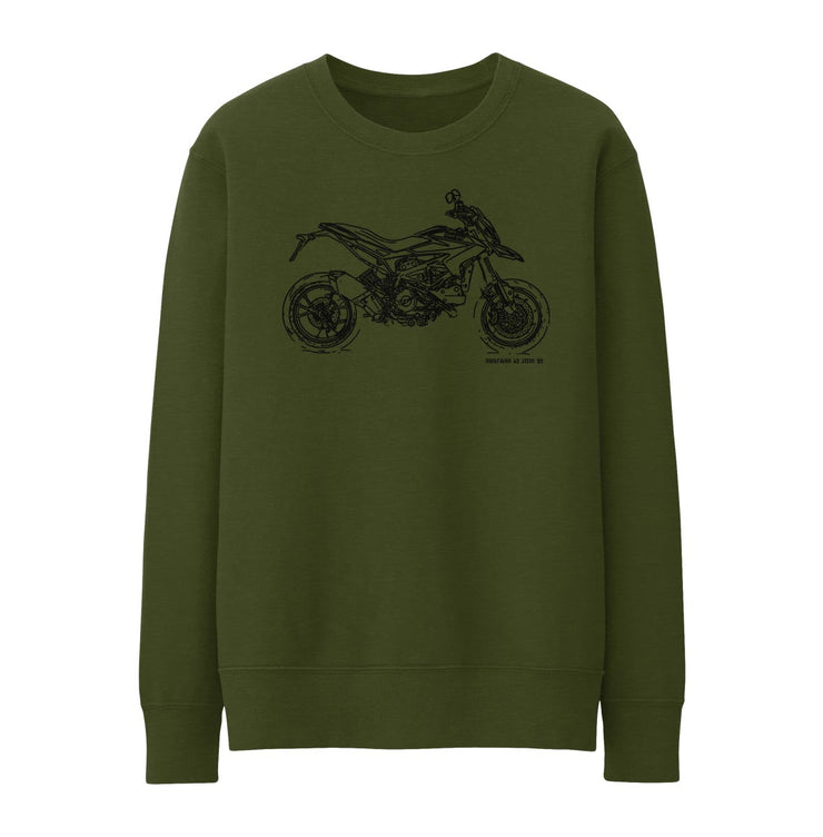 JL Illustration For A Ducati Hypermotard SP 2013 Motorbike Fan Jumper