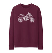 JL Illustration For A Ducati Hypermotard SP 2013 Motorbike Fan Jumper