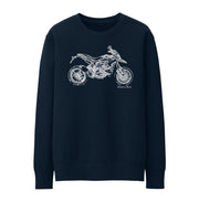 JL Illustration For A Ducati Hypermotard SP 2013 Motorbike Fan Jumper