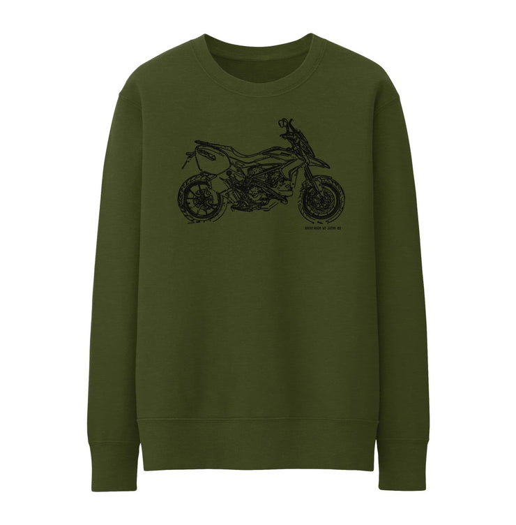 JL Illustration For A Ducati Hyperstrada Motorbike Fan Jumper