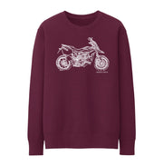 JL Illustration For A Ducati Hyperstrada Motorbike Fan Jumper