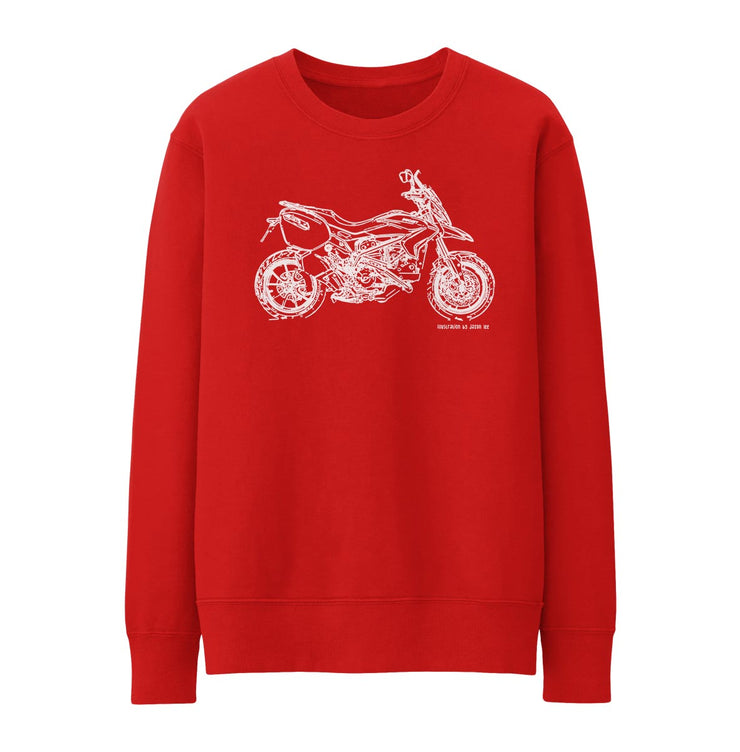JL Illustration For A Ducati Hyperstrada Motorbike Fan Jumper