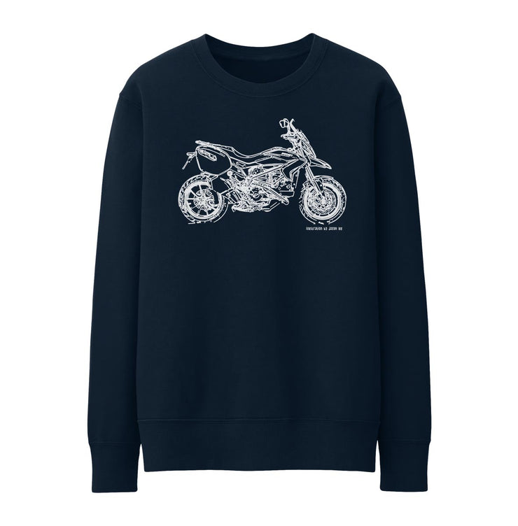 JL Illustration For A Ducati Hyperstrada Motorbike Fan Jumper