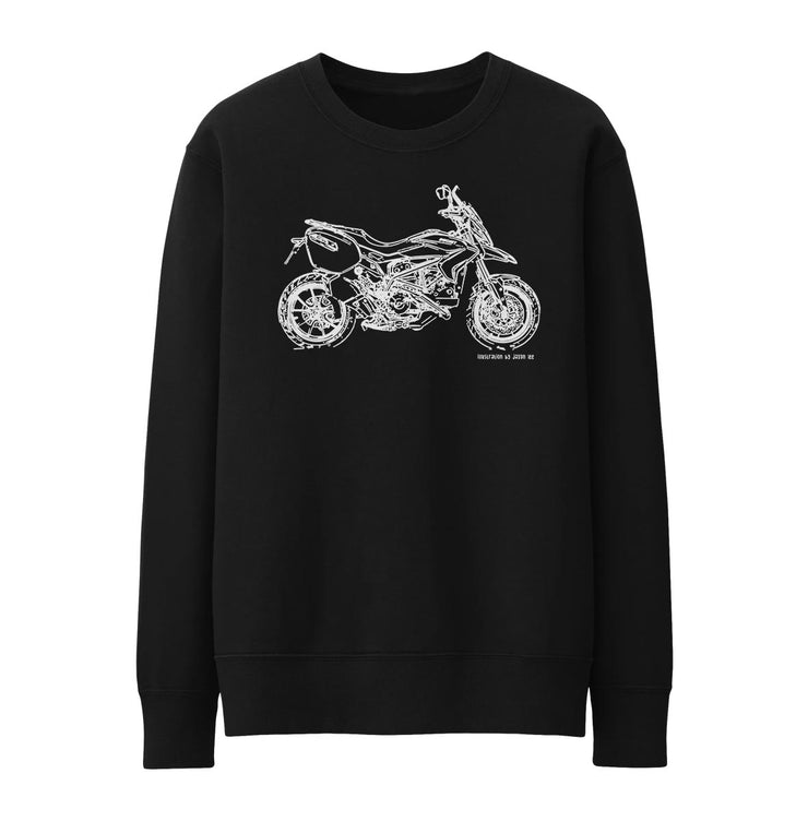 JL Illustration For A Ducati Hyperstrada Motorbike Fan Jumper