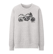 JL Illustration For A Ducati Monster 1100 EVO Motorbike Fan Jumper
