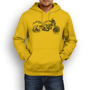 JL Illustration For A Ducati Monster 1100 EVO Motorbike Fan Hoodie