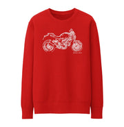 JL Illustration For A Ducati Monster 1100 EVO Motorbike Fan Jumper