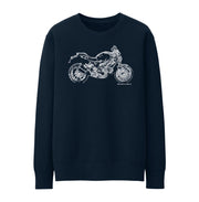 JL Illustration For A Ducati Monster 1100 EVO Motorbike Fan Jumper