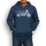 JL Illustration For A Ducati Monster 1100 EVO Motorbike Fan Hoodie