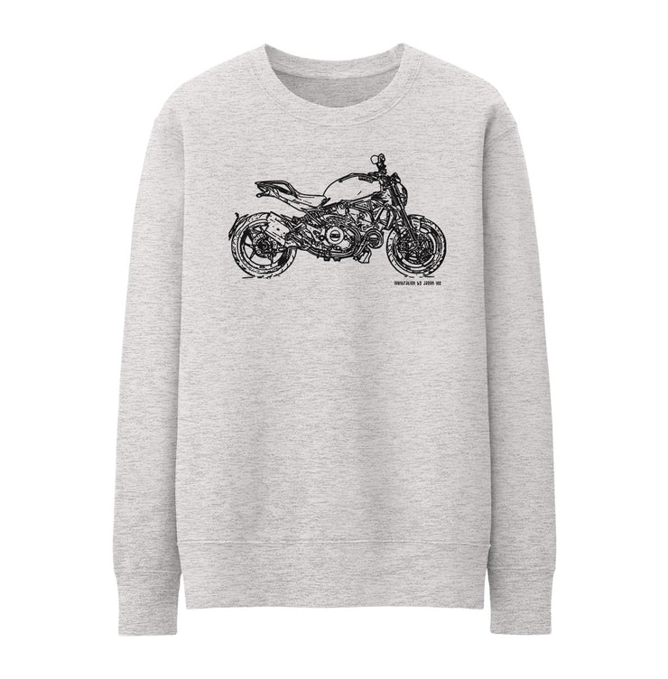 JL Illustration For A Ducati Monster 1200S Motorbike Fan Jumper