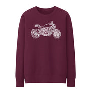 JL Illustration For A Ducati Monster 1200S Motorbike Fan Jumper