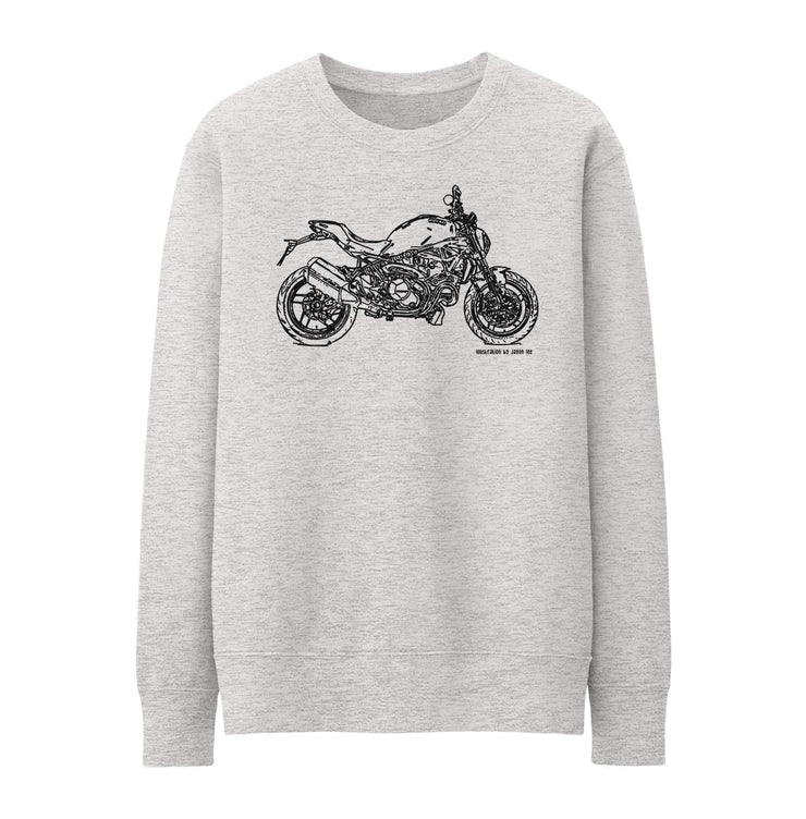JL Illustration For A Ducati Monster 1200 Motorbike Fan Jumper