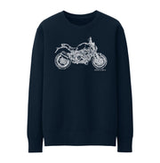 JL Illustration For A Ducati Monster 1200 Motorbike Fan Jumper