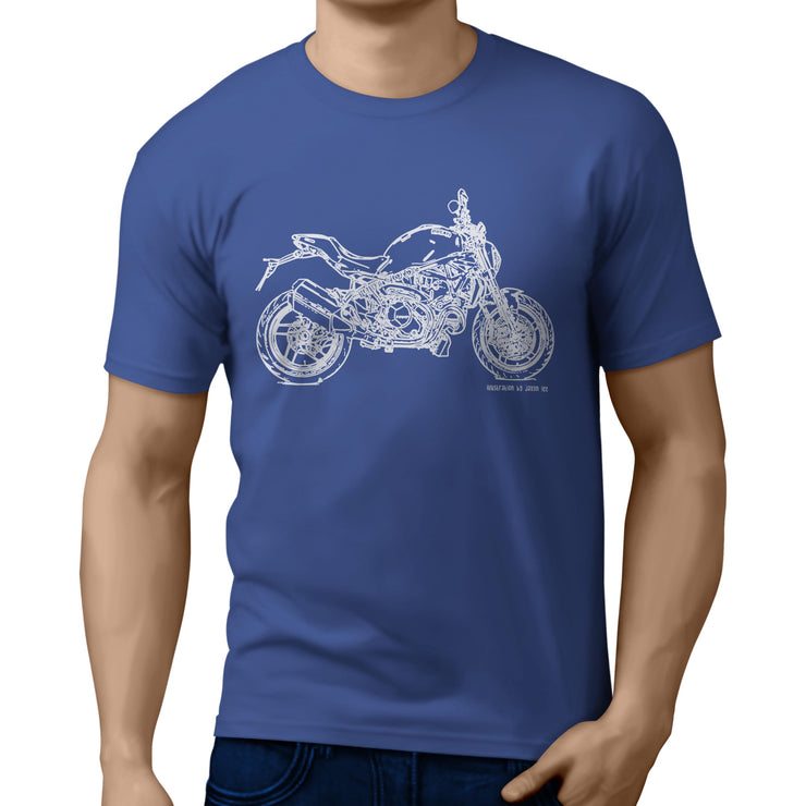 JL Illustration For A Ducati Monster 1200 Motorbike Fan T-shirt