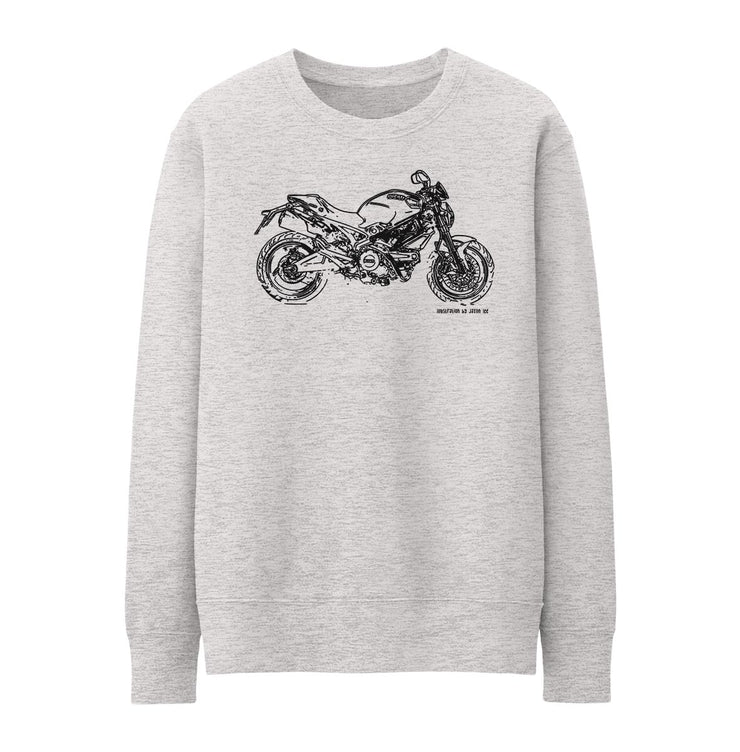 JL Illustration For A Ducati Monster 696 Motorbike Fan Jumper