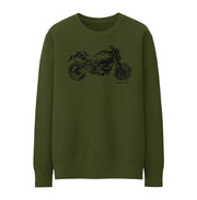 JL Illustration For A Ducati Monster 696 Motorbike Fan Jumper