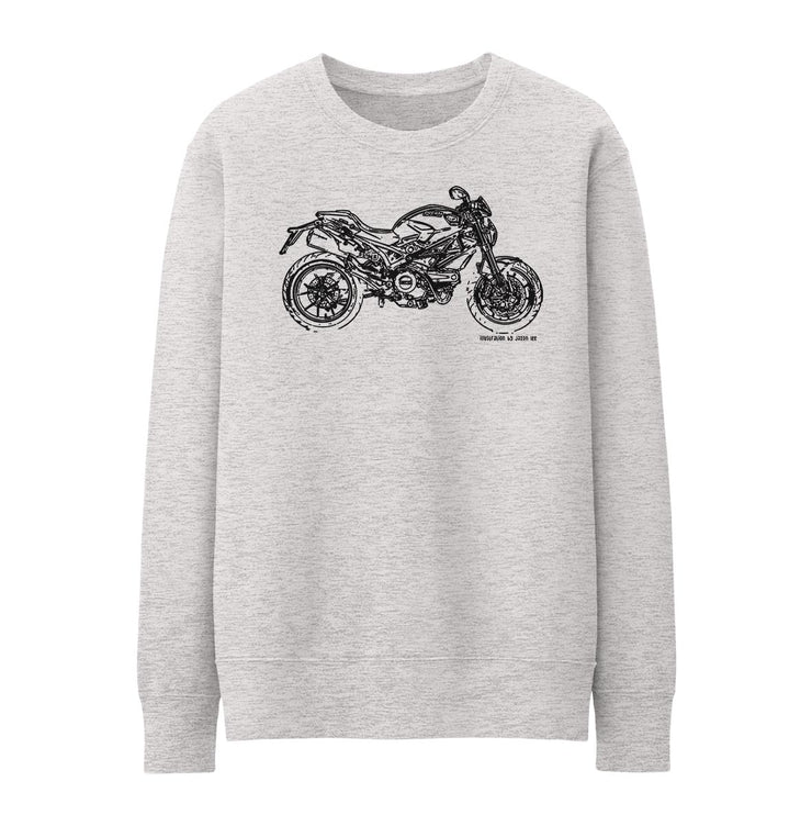 JL Illustration For A Ducati Monster 796 Motorbike Fan Jumper