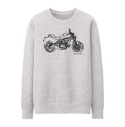 JL Illustration For A Ducati Monster 797 Motorbike Fan Jumper