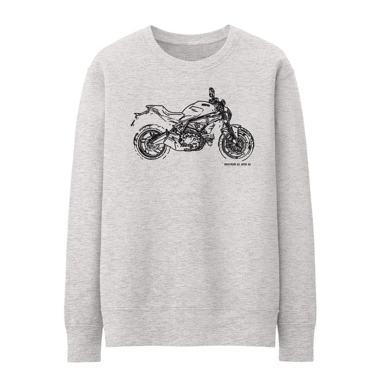 JL Illustration For A Ducati Monster 797 Motorbike Fan Jumper
