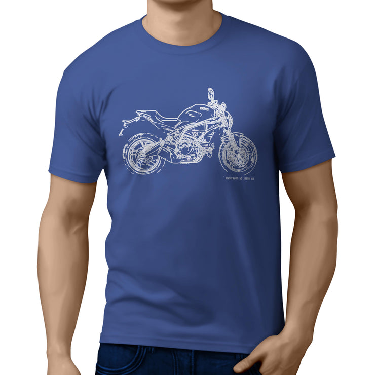 JL Illustration For A Ducati Monster 797 Motorbike Fan T-shirt