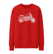 JL Illustration For A Ducati Monster 821 Motorbike Fan Jumper