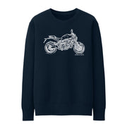 JL Illustration For A Ducati Monster 821 Motorbike Fan Jumper