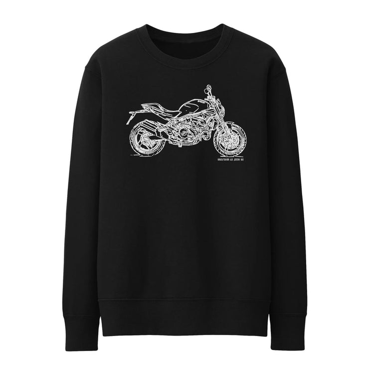 JL Illustration For A Ducati Monster 821 Motorbike Fan Jumper