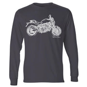 JL Illustration For A Ducati Monster 821 STRIPE Motorbike Fan LS-Tshirt