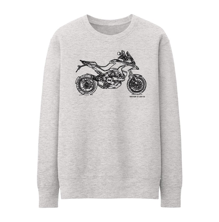 JL Illustration For A Ducati Multistrada 1200S Pikes Peak Motorbike Fan Jumper