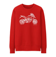 JL Illustration For A Ducati Multistrada 1200S Pikes Peak Motorbike Fan Jumper