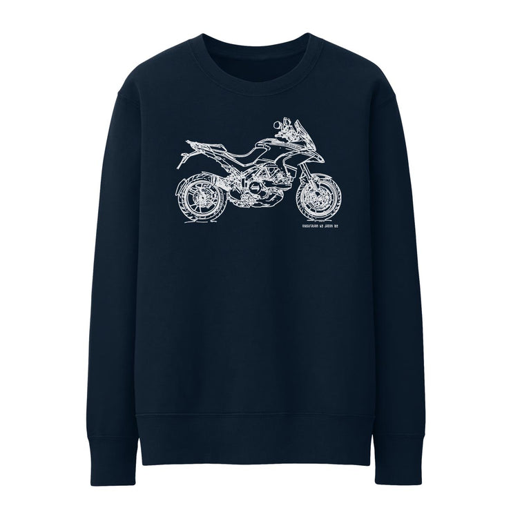 JL Illustration For A Ducati Multistrada 1200S Pikes Peak Motorbike Fan Jumper