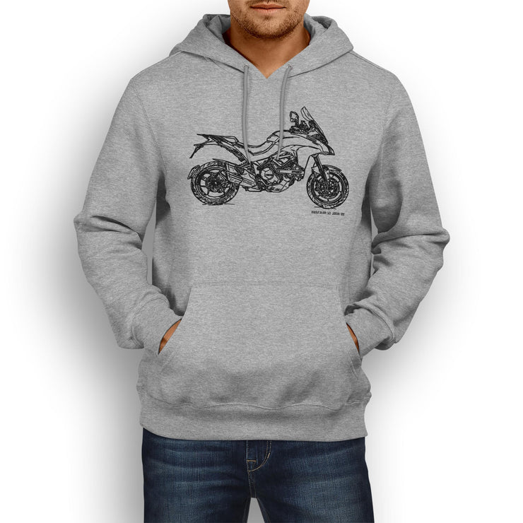 JL Illustration For A Ducati Multistrada 1200 Motorbike Fan Hoodie