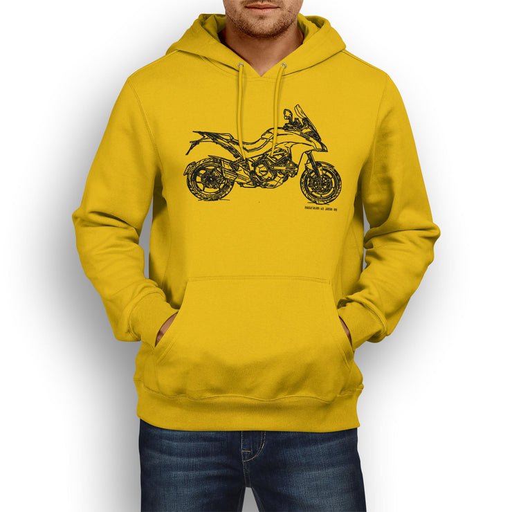 JL Illustration For A Ducati Multistrada 1200 Motorbike Fan Hoodie