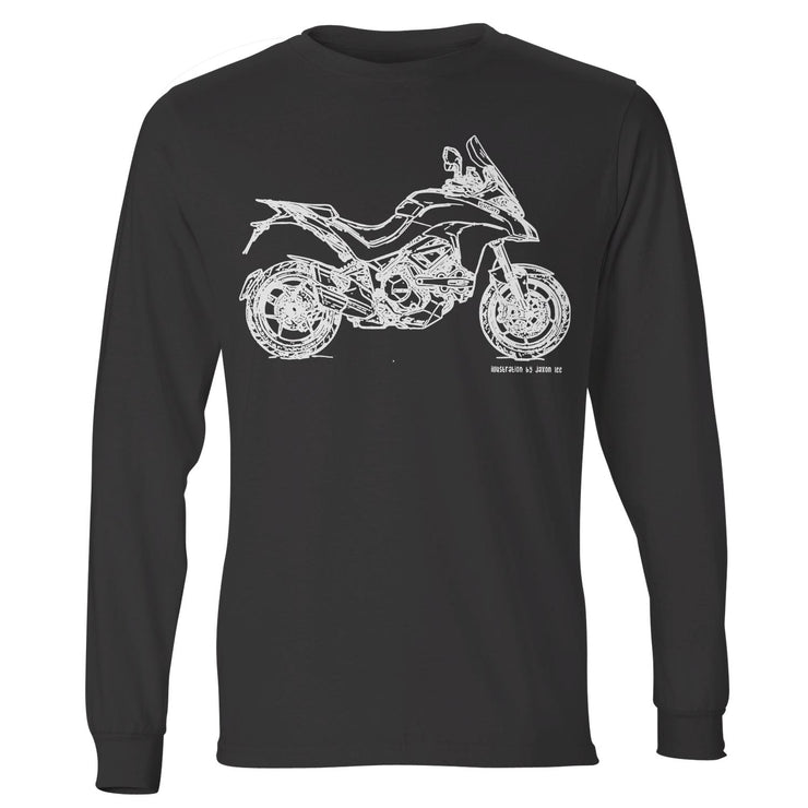 JL Illustration For A Ducati Multistrada 1200 Motorbike Fan LS-Tshirt