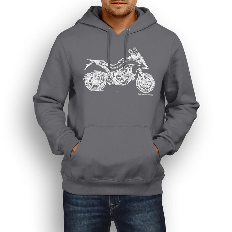 JL Illustration For A Ducati Multistrada 1200 Motorbike Fan Hoodie