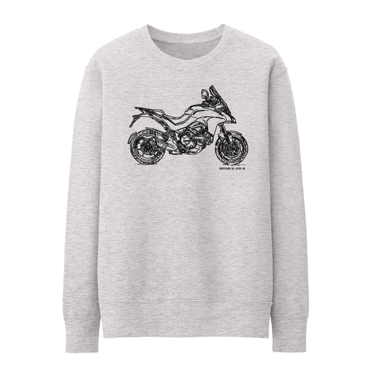 JL Illustration For A Ducati Multistrada 1200 DVT 2015 Motorbike Fan Jumper