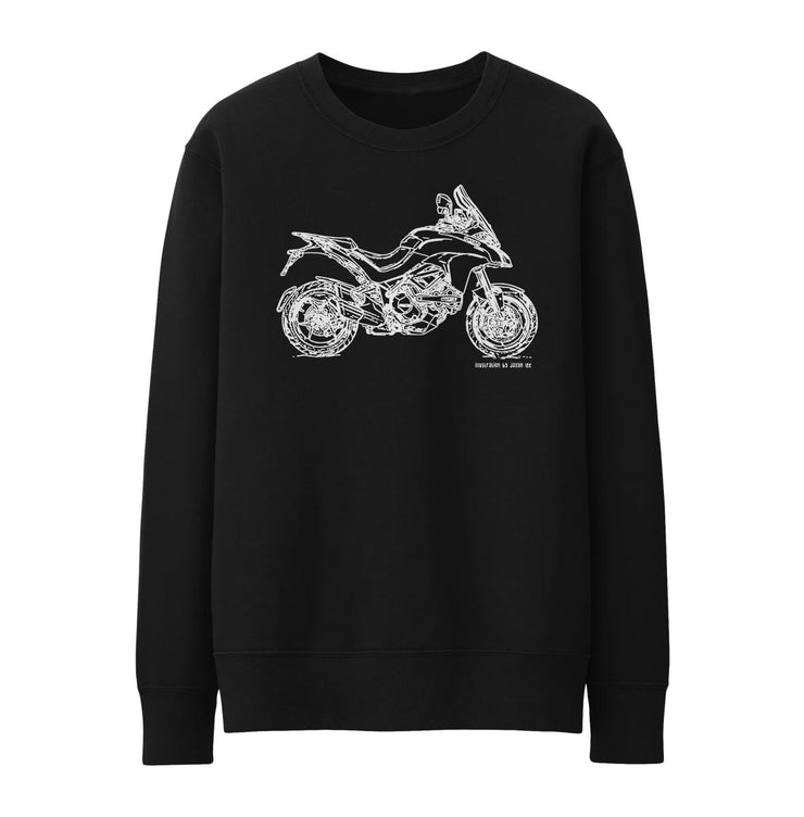 JL Illustration For A Ducati Multistrada 1200 DVT 2015 Motorbike Fan Jumper