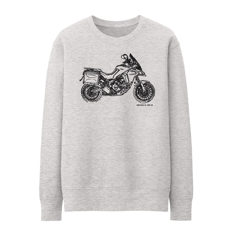 JL Illustration For A Ducati Multistrada 1200 Enduro Motorbike Fan Jumper