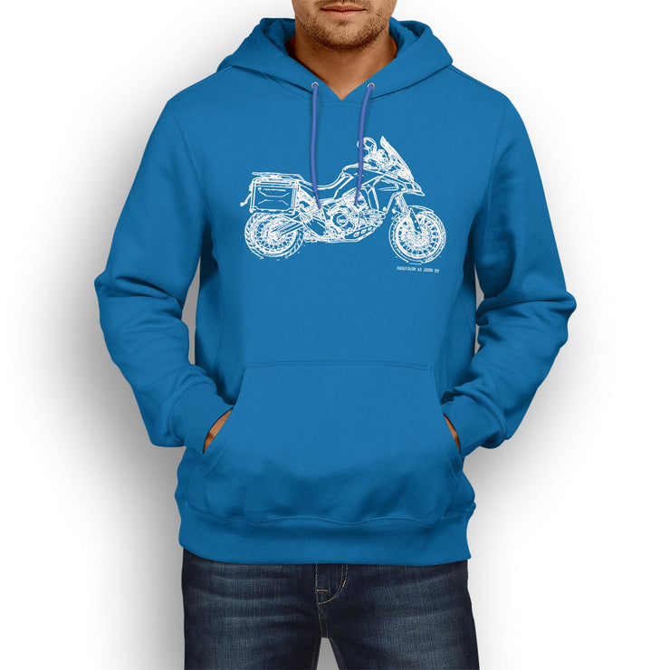 JL Illustration For A Ducati Multistrada 1200 Enduro Motorbike Fan Hoodie