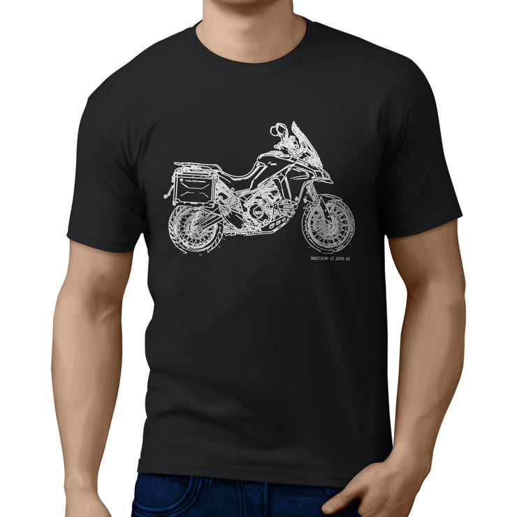 JL Illustration For A Ducati Multistrada 1200 Enduro Motorbike Fan T-shirt