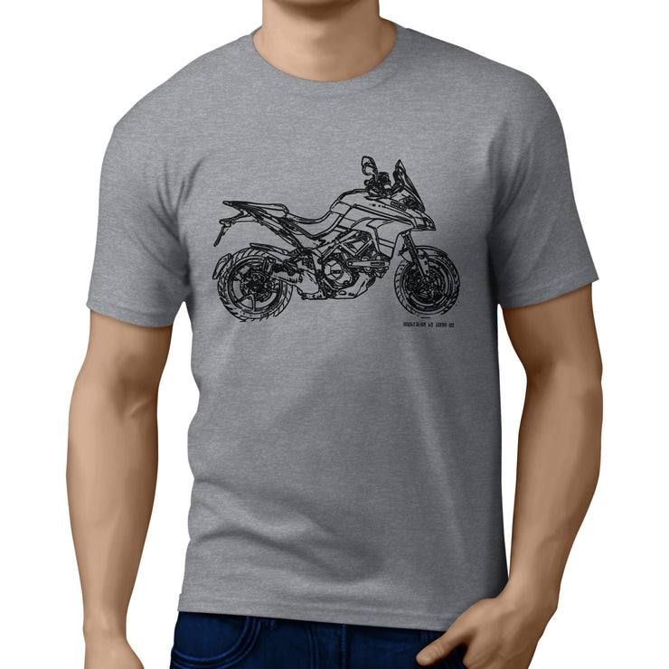 JL Illustration For A Ducati Multistrada 1200 Pikes Peak Motorbike Fan T-shirt